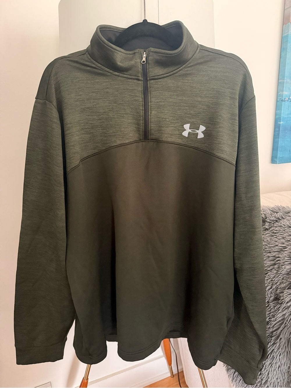 Under Armour Olive Green Men’s Half-Zip Performance Pullover